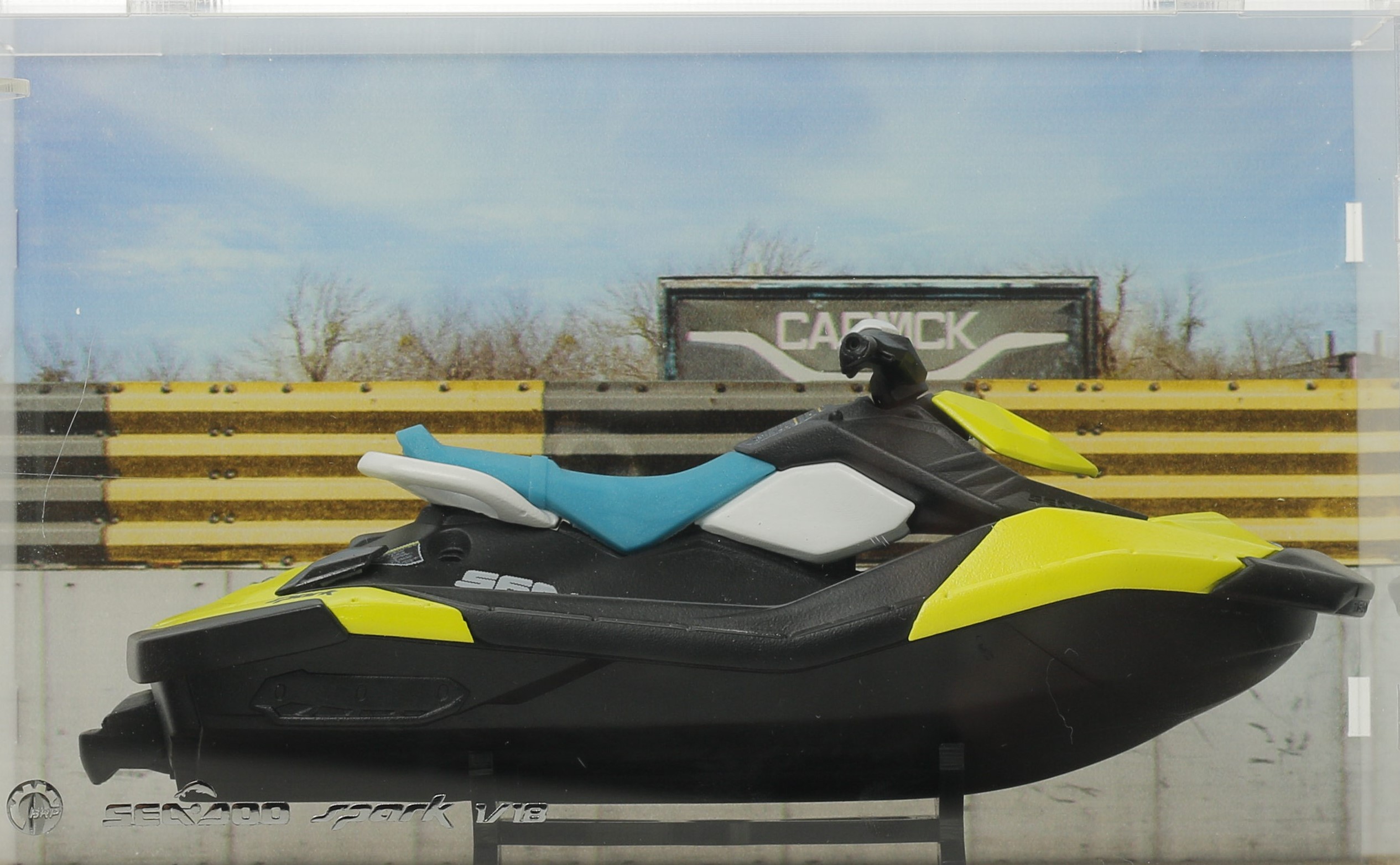 1/18th Scale Sea-Doo Spark Model: Pineapple and Candy Blue